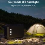 Rugged 30000mAh USB-C PD Power Bank with Flashlight