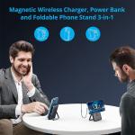 Foldable Magnetic Power Bank 10000mAh with USB-C