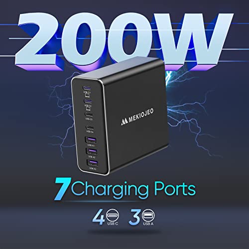 7-Port 200W USB-C Fast Charger for MacBook