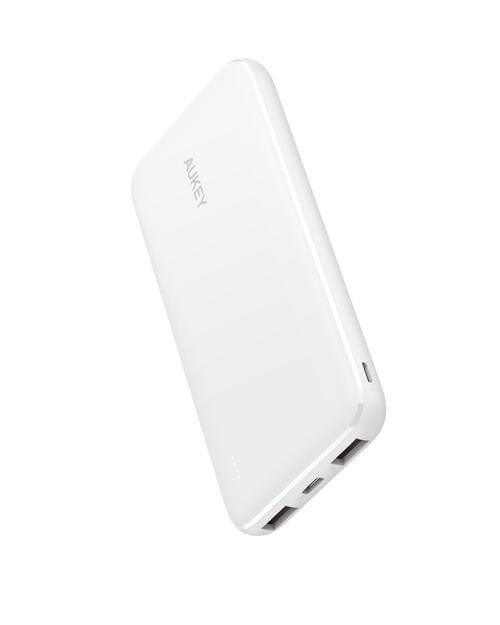 10,000mAh White USB-C Portable Charger by AUKEY