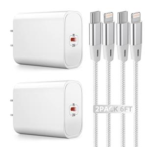 8 words: 2-Pack Fast Charging iPhone Charger Set