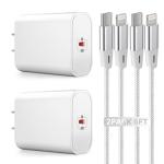 8 words: 2-Pack Fast Charging iPhone Charger Set