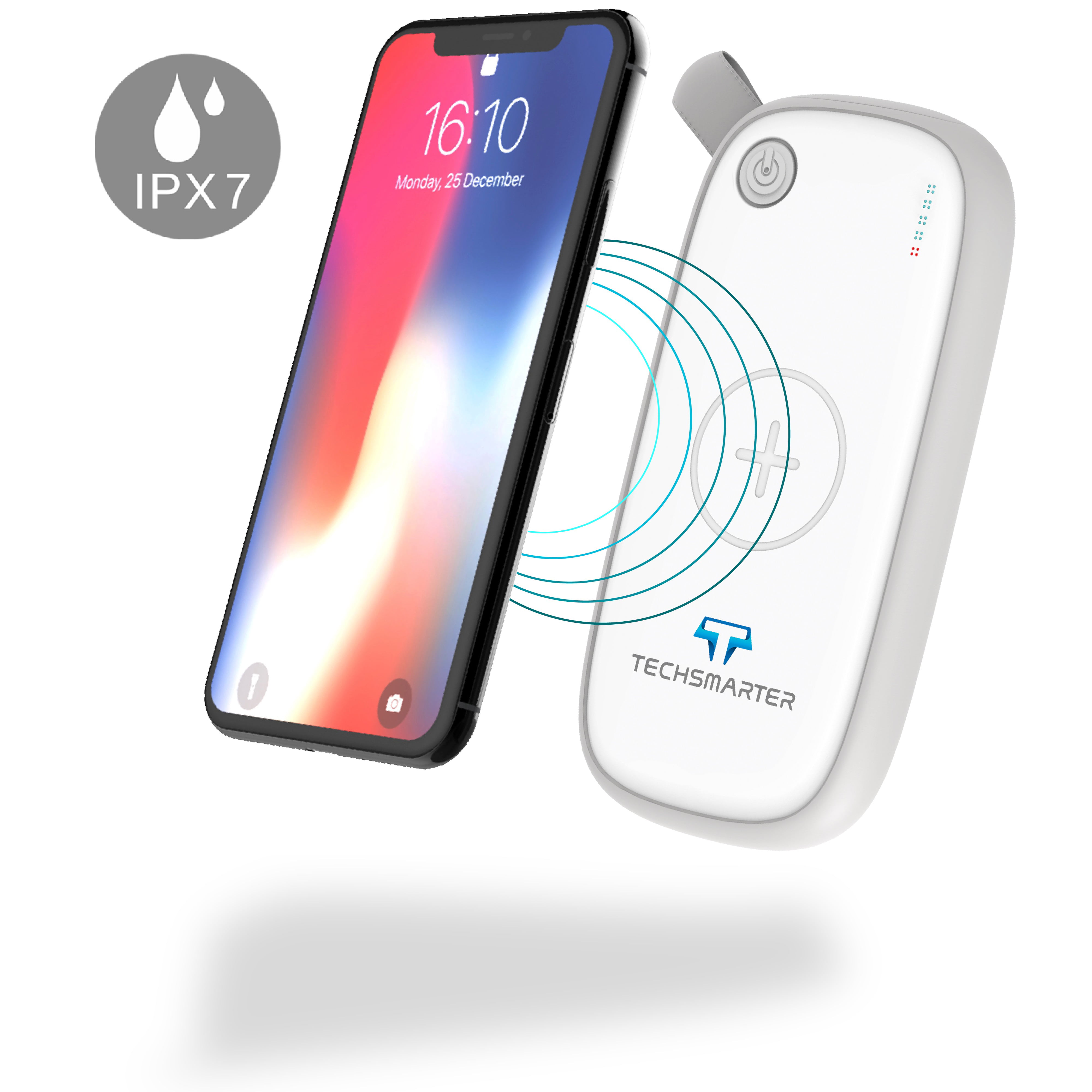 10k mAh Waterproof Wireless USB-C Power Bank