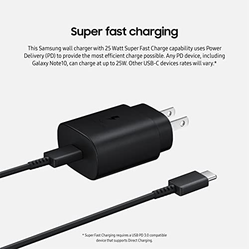 Samsung 25W USB-C Wall Charger - Black