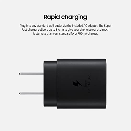 Samsung 25W USB-C Wall Charger - Black