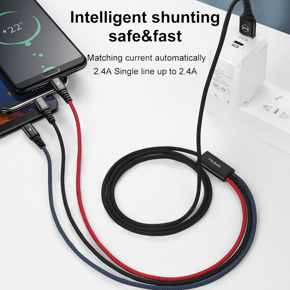 3-in-1 USB-C Charger Cable