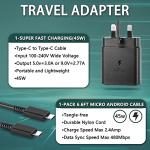 45W Super Fast USB-C Charger for Samsung & More