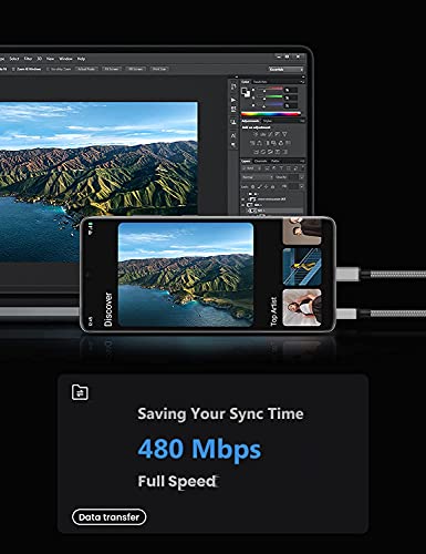 2-Pack 2M USB-C Fast Charging Cables