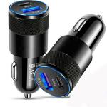 Fast 2-Port USB-C Car Charger for iPhone & Samsung