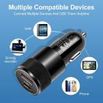 Fast 2-Port USB-C Car Charger for iPhone & Samsung