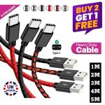 Samsung USB-C Fast Charger Cable - Up to 5m