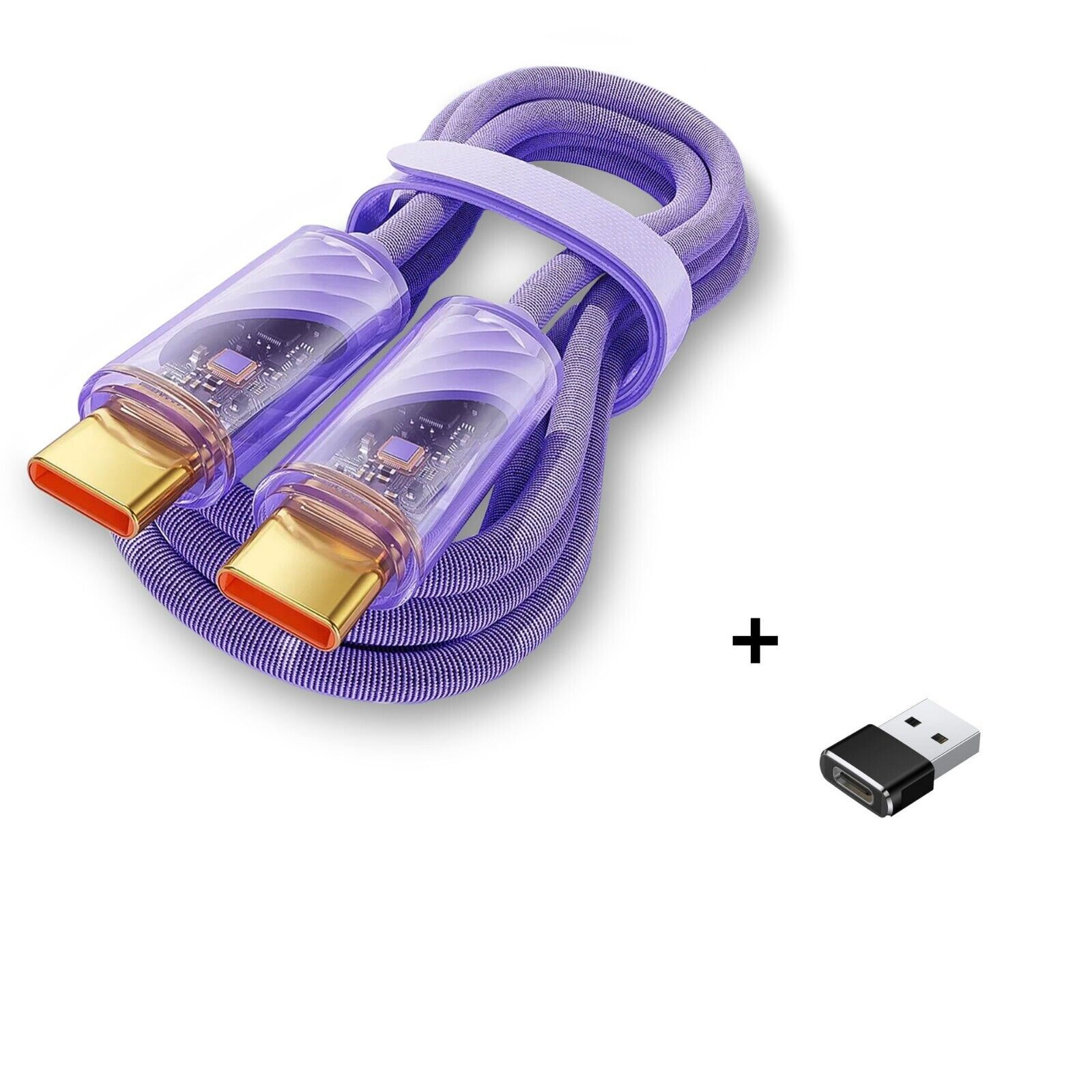 100W Dual USB-C Fast Charger Cable