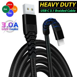 2/3m Fast Braided USB-C Charging Cable