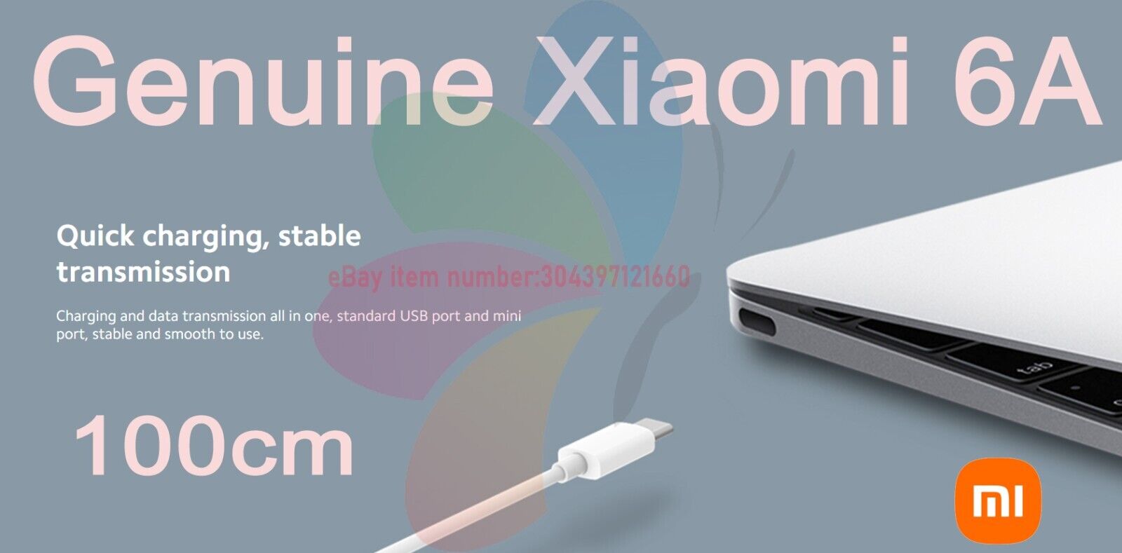 Durable Fast USB-C Charger Cable - 2m