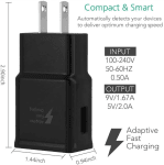 Fast Charging Wall Charger Bundle - Black