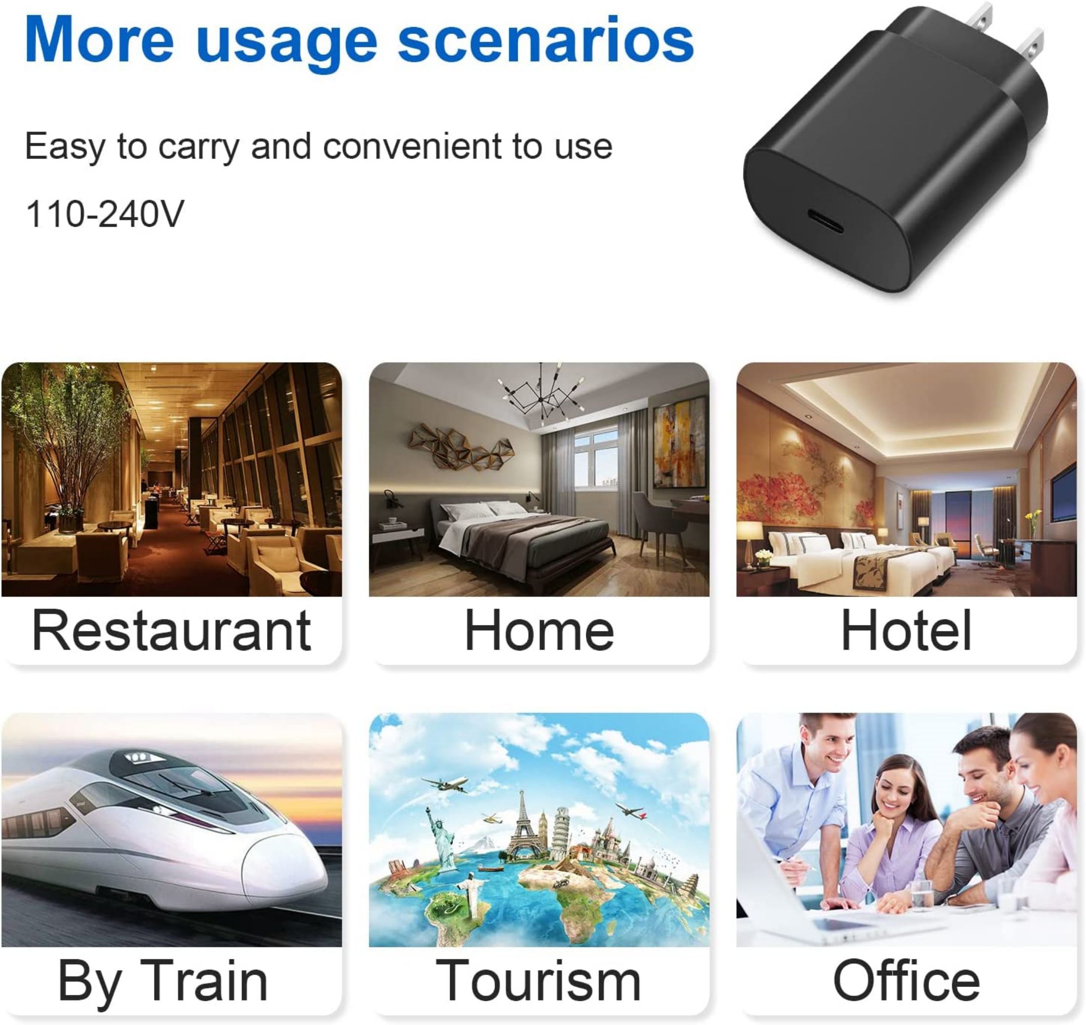 Super fast 25W USB-C Charger with Cable - 2 Pack