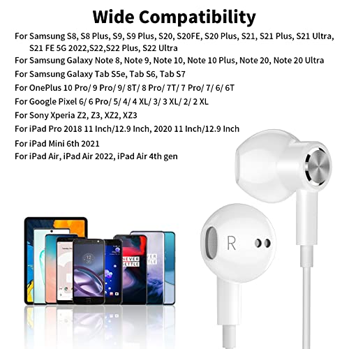 Type C Earphones for Samsung and Android Devices