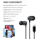 PALOVUE Magnetic USB-C Earbuds, Compatible w/ Samsung, Google & One Plus