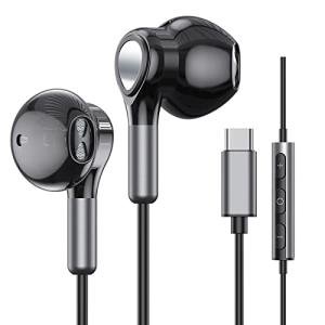 USB-C Earbuds with Mic for Multiple Devices