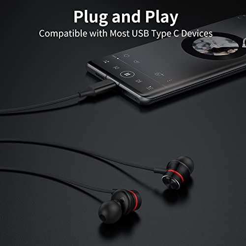 Magnetic USB-C Earbuds with Mic