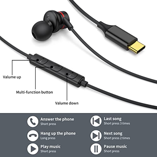 Magnetic USB-C Earbuds with Mic