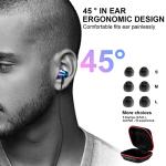 TITACUTE USB-C Earbuds for Samsung, iPhone, OnePlus - Purple/Blue