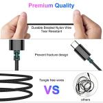 TITACUTE USB-C Earbuds for Samsung, iPhone, OnePlus - Purple/Blue