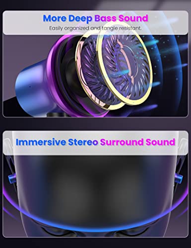 Magnetic USB C Earphones with Mic for Samsung & iPad