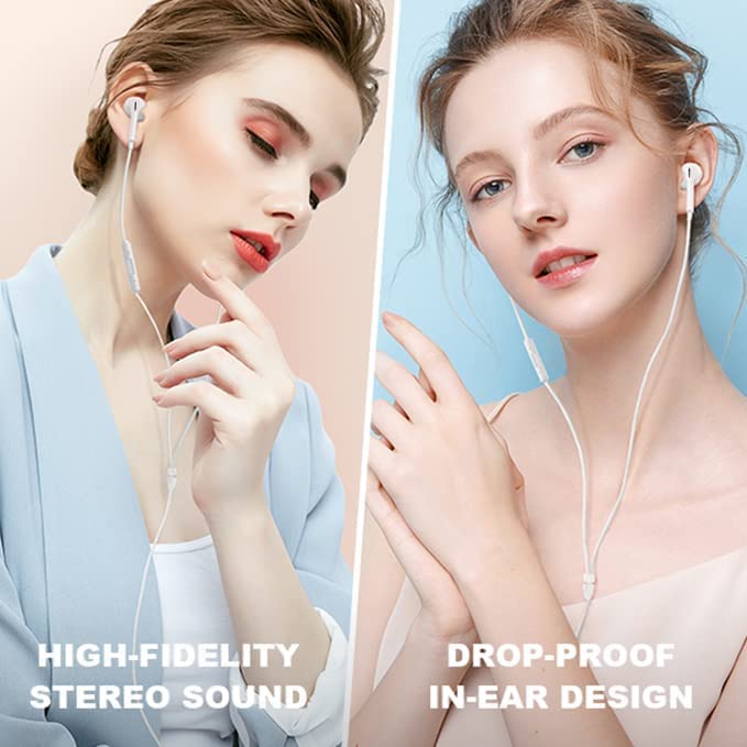 USB C HiFi Stereo Earphones with Mic & Control