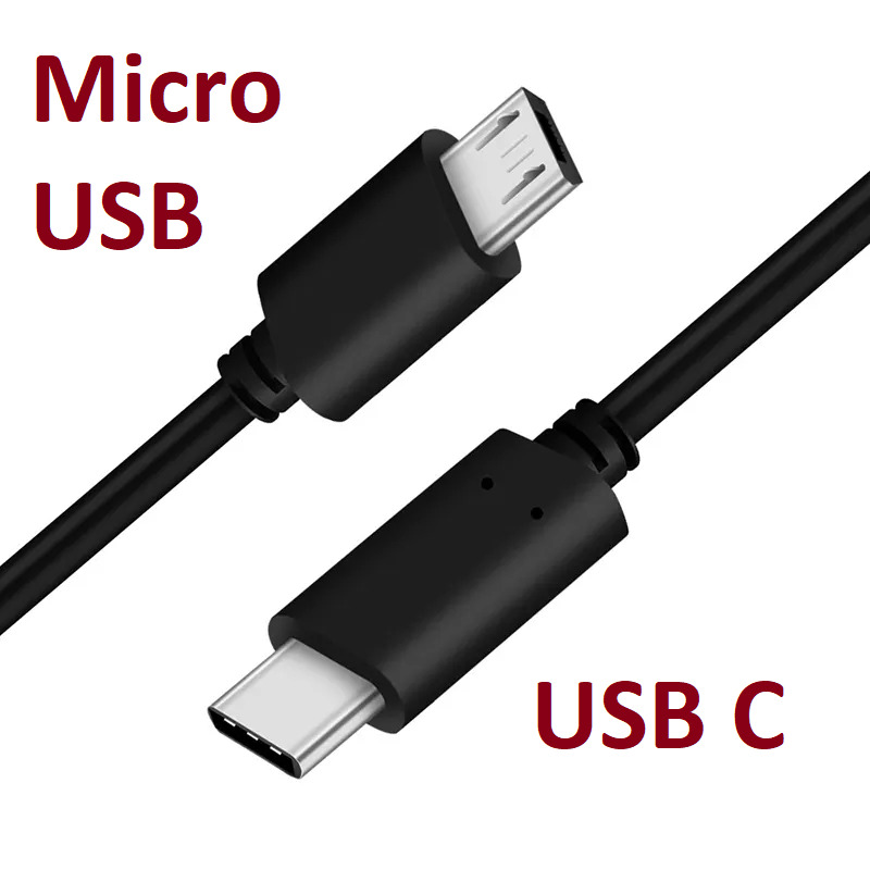 USB-C to Micro USB OTG Cable - Black