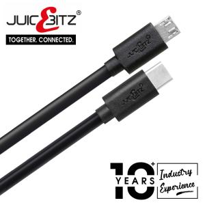 Fast-charging USB-C to Micro-USB Cable