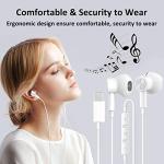 Magnetic USB C Earphones with Mic - compatible with Google Pixel, Huawei, Samsung and iPad Pro