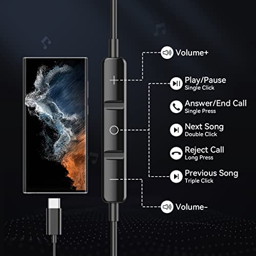 Magnetic USB-C Earphones with Mic