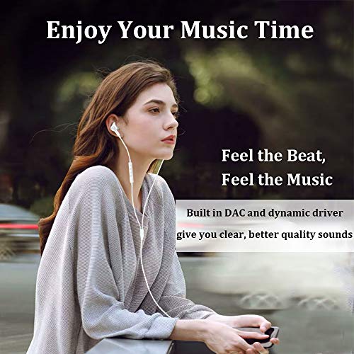 Magnetic USB C Earphones with Mic - compatible with Google Pixel, Huawei, Samsung and iPad Pro