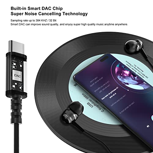 USB-C Noise Cancelling Headphones with Mic