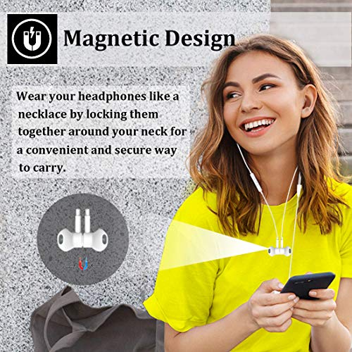 Magnetic USB C Earphones with Mic - compatible with Google Pixel, Huawei, Samsung and iPad Pro