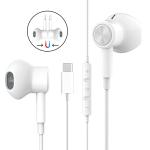 Magnetic USB C Earphones with Mic - compatible with Google Pixel, Huawei, Samsung and iPad Pro