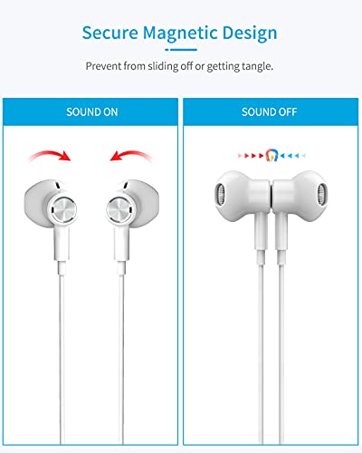 Magnetic USB C Earphones with Mic & Volume Control