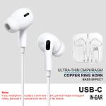 Type C Earphones with Mic for Samsung S21 Ultra