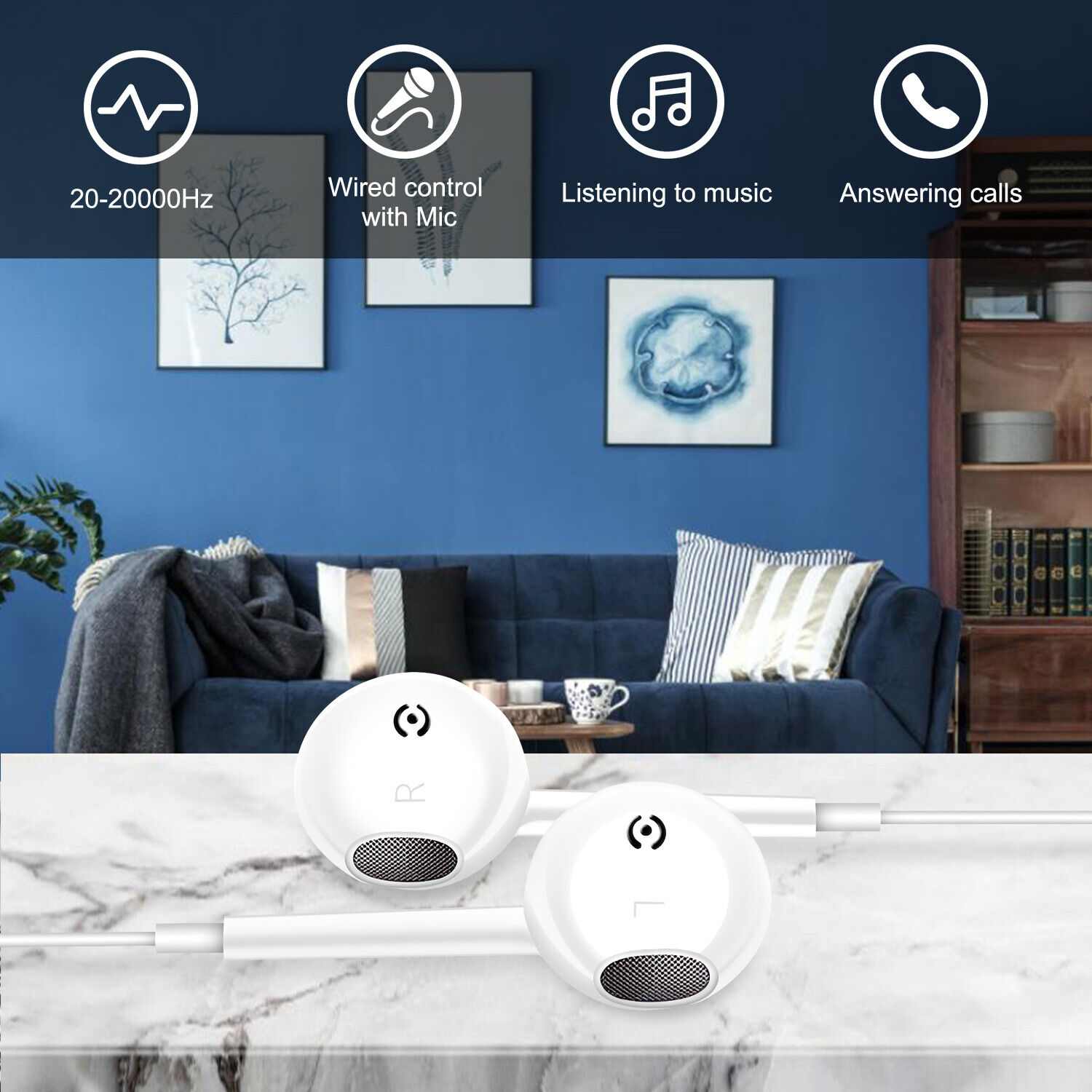 Samsung USB-C Headset with Mic for Galaxy S22/S21 Ultra/Note20