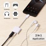 USB-C headphone and charging adapter