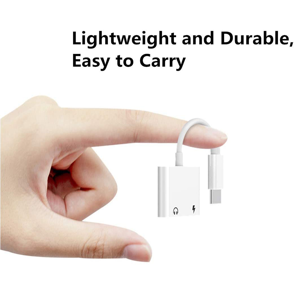 USB-C headphone and charging adapter