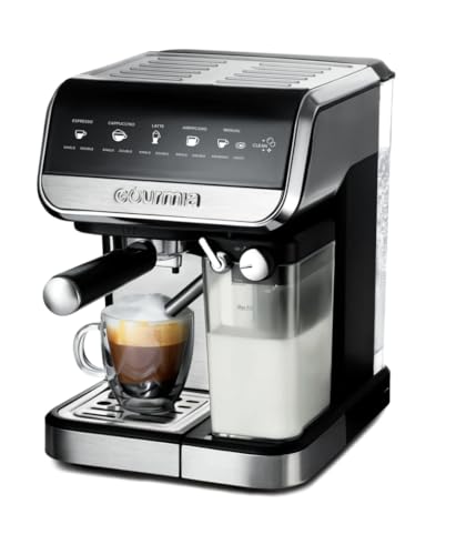 Gourmia GCM4230 8-in-1 One-Touch Espresso, Cappuccino, Latte & Americano Maker with Automatic Frothing