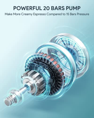 Outin Nano Portable Electric Espresso Machine with 3-4 Min Self-Heating, 20 Bar Mini Small 5V Car Coffee Maker, With NS Capsule & Ground for Camping, Travel, RV, Hiking, Office