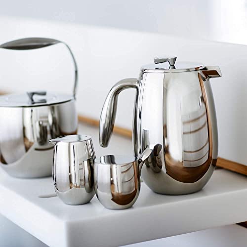 Bodum Columbia Thermal French Press Coffee Maker, Insulated, Double Wall, Stainless Steel, 34 Ounce, 1 Liter, Chrome