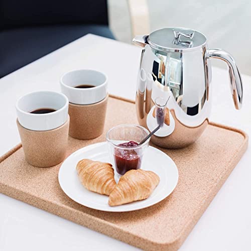 Bodum Columbia Thermal French Press Coffee Maker, Insulated, Double Wall, Stainless Steel, 34 Ounce, 1 Liter, Chrome