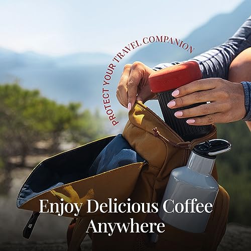 Aeropress Go Travel Coffee Press Kit - 3 in 1 brew method combines French Press, Pourover, Espresso - without grit or bitterness - Small portable Full bodied coffee maker for camping & travel