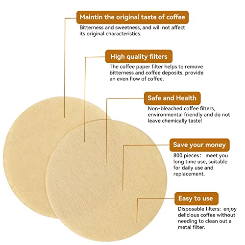 Laicky Unbleached Paper Filters for Aeropress - 800ct