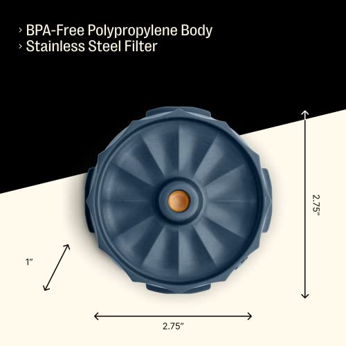 Fellow Prismo Attachment for AeroPress Coffee Maker - Enhance Your Manual Coffee Maker to Brew Espresso-Style and No-Drip Immersion Coffees, Reusable Metal Filter