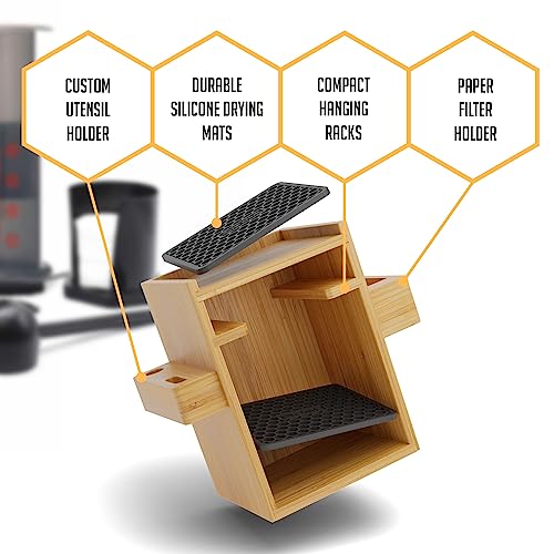 HEXNUB AeroPress Organizers (Black Mats)